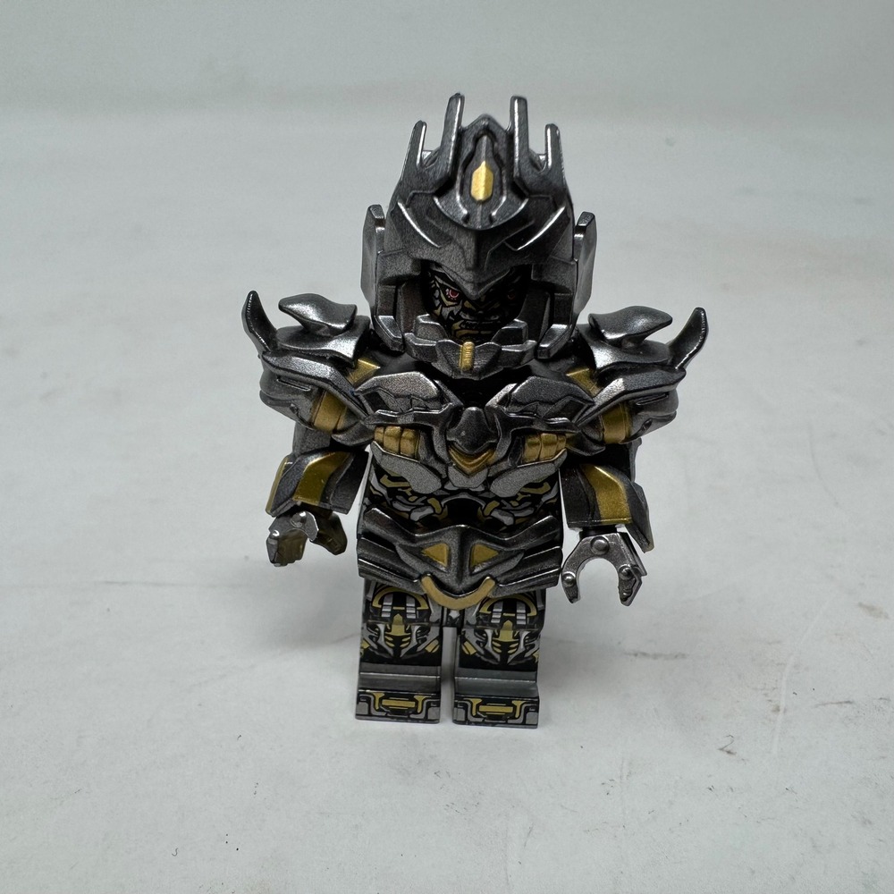Transformers Megatron Custom Minifigure Metallic Silver Gold‎ Decepticon Figure
